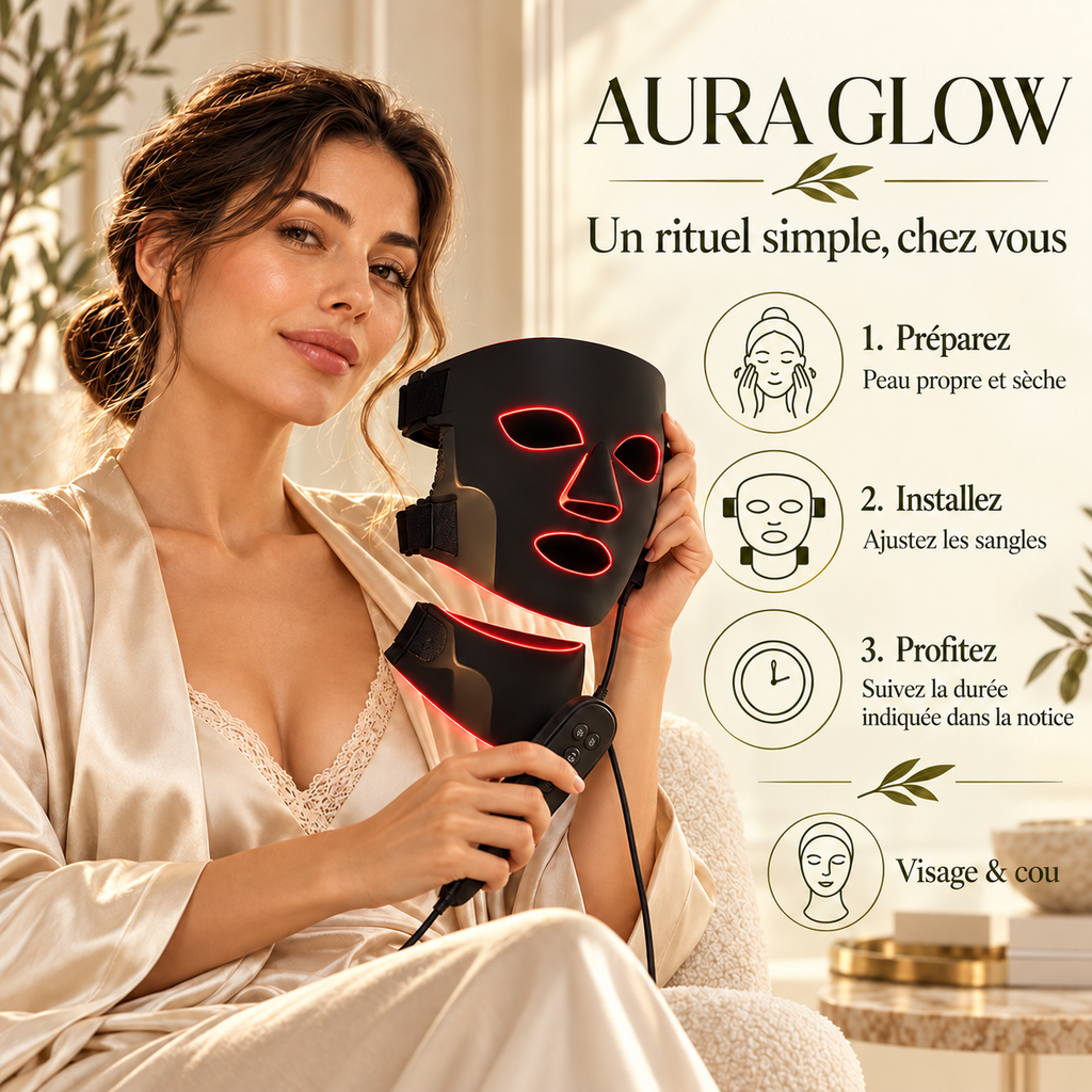 AURA GLOW les trois étapes du rituel : préparer, installer, profiter